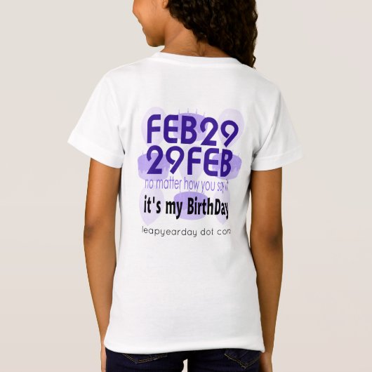 FEB 29 T-Shirt (Rückseite)