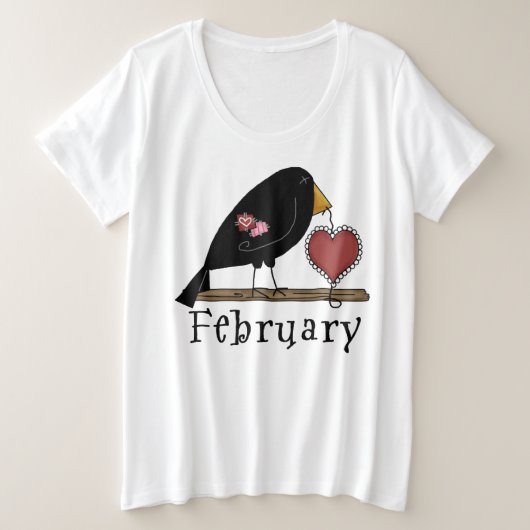 Feb. Gal- Women's Plus-Size-T - Shirt (Design vorne)