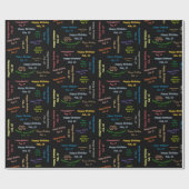 Februar, 10 Geburtstag Geschenkpapier (Flach)