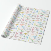 Februar, 12 Geburtstag Geschenkpapier (Ungerollt)