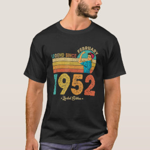 Februar 1952 Legend Seit 1952 70 Y T-Shirt