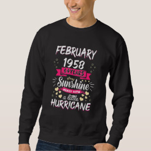 Februar 1958 Mädchen 64 Jahre als Sunshine Mixed H Sweatshirt