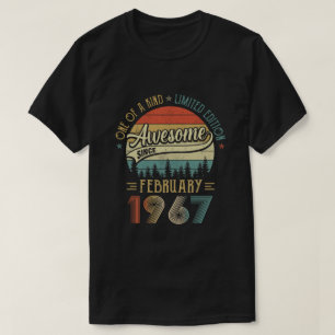 Februar 1967 Vintag 55 Jahre alter Retro 55. Gebur T-Shirt