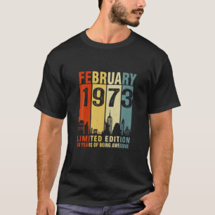 Februar 1973 limitierte Ausgabe 50 Jahre Aw T-Shirt