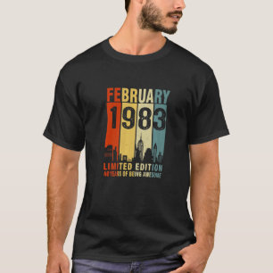 Februar 1983 40 Jahre Awesome Vintage T-Shirt