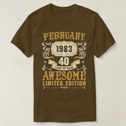 Februar 1983 40 Jahre Phantastisches limitiertes E T-Shirt (Design vorne)