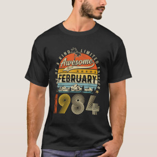 Februar 1984 Vintag 39. Geburtstag 39 Jahre alt T-Shirt