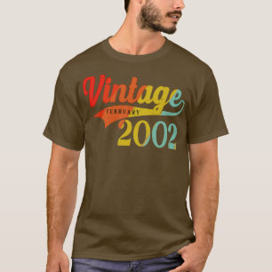 Februar 2002 Geburtstag Vintage Februar 2002 Außer T-Shirt