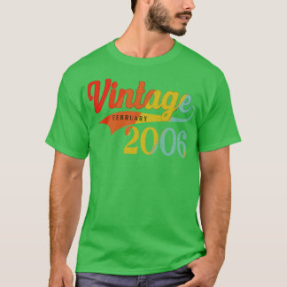 Februar 2006 Geburtstag Vintag Februar 2006 Aweso T-Shirt