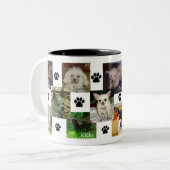 FEBRUAR 2009 HUNDE ZWEIFARBIGE TASSE (Vorderseite Links)