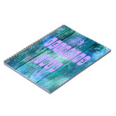 Februar 2016 Lila Turquoise Valentine-Notebook Notizblock (Linke Seite)