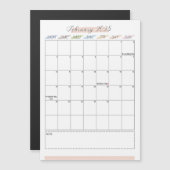 Februar 2025 Magnetkalender Magnetkarte (Vorne/Hinten)