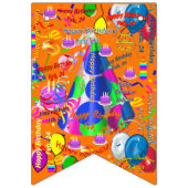 Februar, 24 Geburtstagsbanner Wimpelkette (Dritte Fahne)