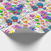 Februar, 25 Geburtstag Geschenkpapier (Ecke)