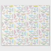 Februar, 26 Geburtstag Geschenkpapier (Flach)