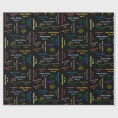 Februar, 27 Geburtstag Geschenkpapier (Flach)