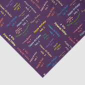 Februar, 5 Geburtstag, Gewebepapier Seidenpapier (Ausschnitt)