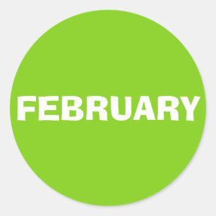 Februar Ad Lib Yellow Green Sticker von Janz