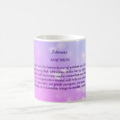 Februar Amethyst Birthstone Kaffeetasse (Mittel)