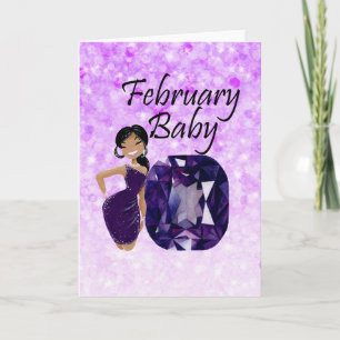 Februar Baby Karte
