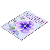 Februar Birth Blume Spiral Notebook Notizblock (Linke Seite)