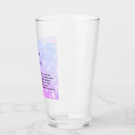 Februar Birthstone Amethyst Design Glas (Links)