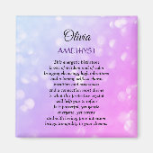 Februar Birthstone Amethyst Design Magnet (Vorne)
