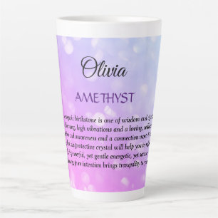Februar Birthstone Amethyst Design Milchtasse