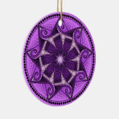 Februar Birthstone Amethyst Mandala Ornament (Rechts)