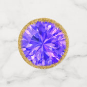 Februar Birthstone Amethyst Table Konfetti (Klein Vorderseite)