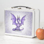 Februar Birthstone Dragon - Amethyst Metall Brotdose (Beispiel)