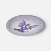 Februar Birthstone Dragon - Amethyst Pappteller (Schrägansicht)
