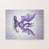 Februar Birthstone Dragon - Amethyst Puzzle (Horizontal)