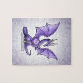 Februar Birthstone Dragon - Amethyst Puzzle (Horizontal)