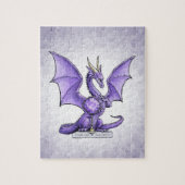Februar Birthstone Dragon - Amethyst Puzzle (Vertikal)