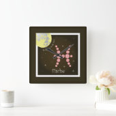 Februar bis 20. März Quadratische Wanduhr (Zuhause)