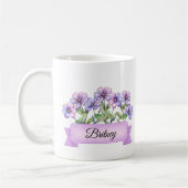 Februar Blume Custom Violet Kaffeetasse (Links)