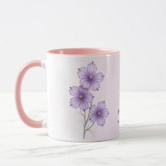 Februar Blume  Kaffee Tasse (Links)