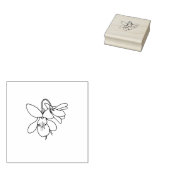 Februar Blume Violet Gummistempel (Stempel)