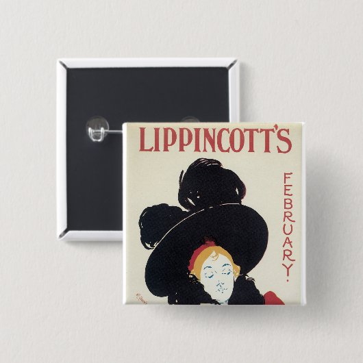Februar des Lippincott Button (Vorne & Hinten)