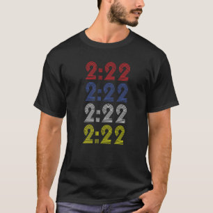 Februar Dienstag, 22 22 22 22 222 Uhr T-Shirt