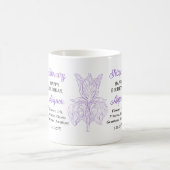 Februar Floral | Amethyst Birthday Keepake Kaffeetasse (Mittel)