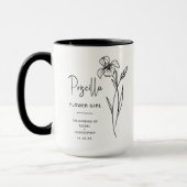 Februar Flower Girl | Iris Birth Blume Tasse (Links)