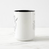Februar Flower Girl | Iris Birth Blume Tasse (Zentrum)