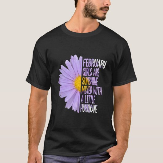 Februar Gänseblümchen Aster T-Shirt (Vorderseite)