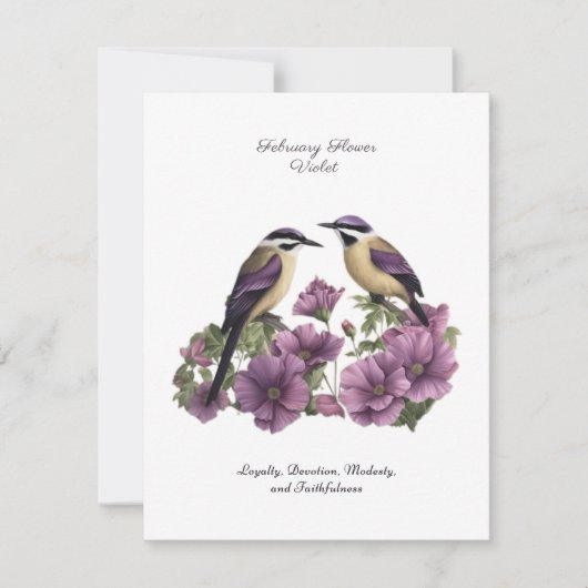 Februar Geburtsmonat Blume Personalisiert Geburtst (Vorderseite)