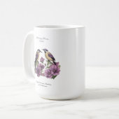 Februar Geburtsmonat Blume Personalisiert Geburtst Kaffeetasse (Vorderseite Links)
