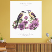 Februar Geburtsmonat Blume Personalisiert Geburtst Leinwanddruck (Insitu (Wohnzimmer))