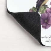 Februar Geburtsmonat Blume Personalisiert Geburtst Mousepad (Ecke)