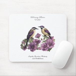 Februar Geburtsmonat Blume Personalisiert Geburtst Mousepad